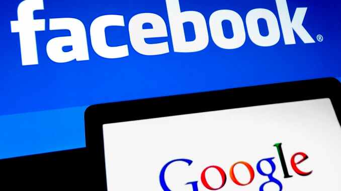 Facebook & Google logo (credit getty images)