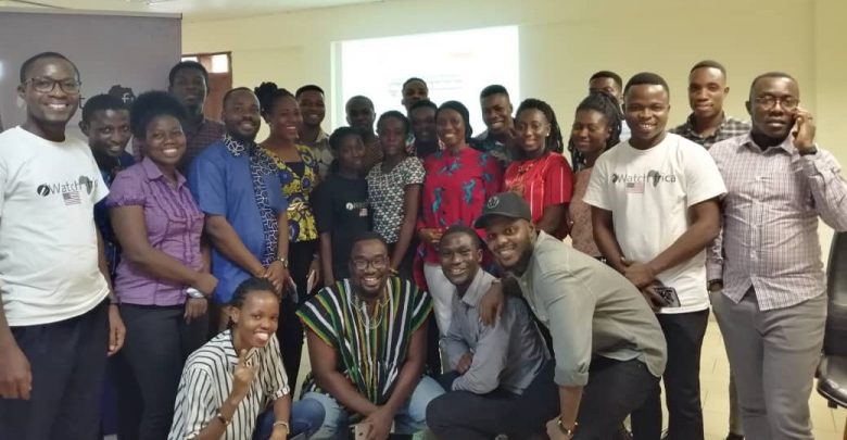 iWatch Africa training session on online abuse in Accra, 2021