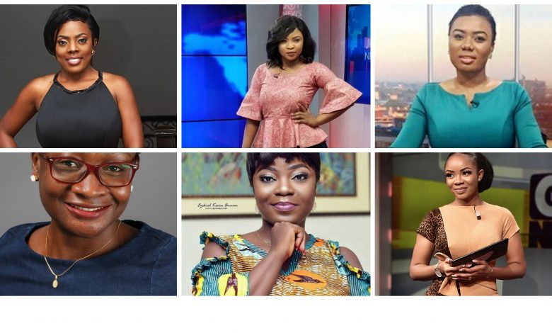 Right Top; Bridget Otoo, bottom; Serwaa Amihere, Middle top; Rebecca Darko, bottom; Afia Pokuaa, Left top Nana Aba, bottom; Nana Agyemang Asante