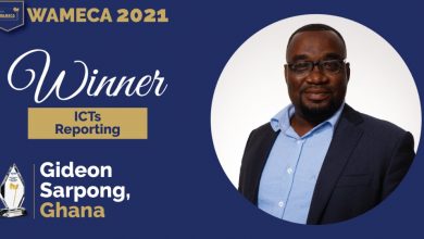 wameca21 Gideon Sarpong best ICT reporter West Africa