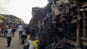 Photo credit: Used spare parts shops at Abosso Okai, Accra, Ghana/Daniel Abugre Anyorigya