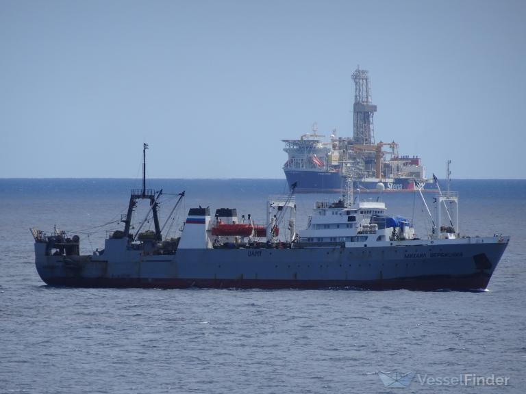 Pilot Whale Fishing Vessel in Las Palmas, Credit: Alan Soutar, Vessel Finder. March, 2018.