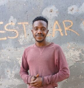 Nkosana Mavuso, a local youth activist who started the MP Rise Podcast. CREDIT: Oliver Stallwood